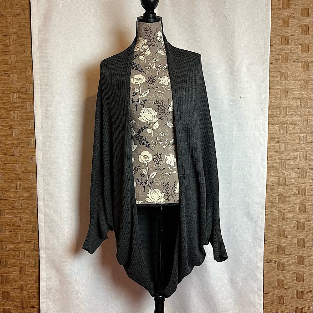 Mossimo Charcoal Grey Cocoon Sweater in XL